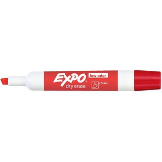 Dry Erase Marker Chisel Tip - Red